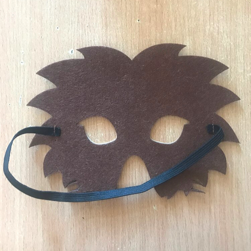 Demi masque enfant lion.