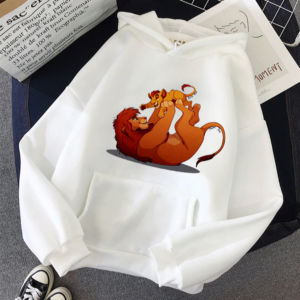 Sweat le roi lion blanc pour adulte.