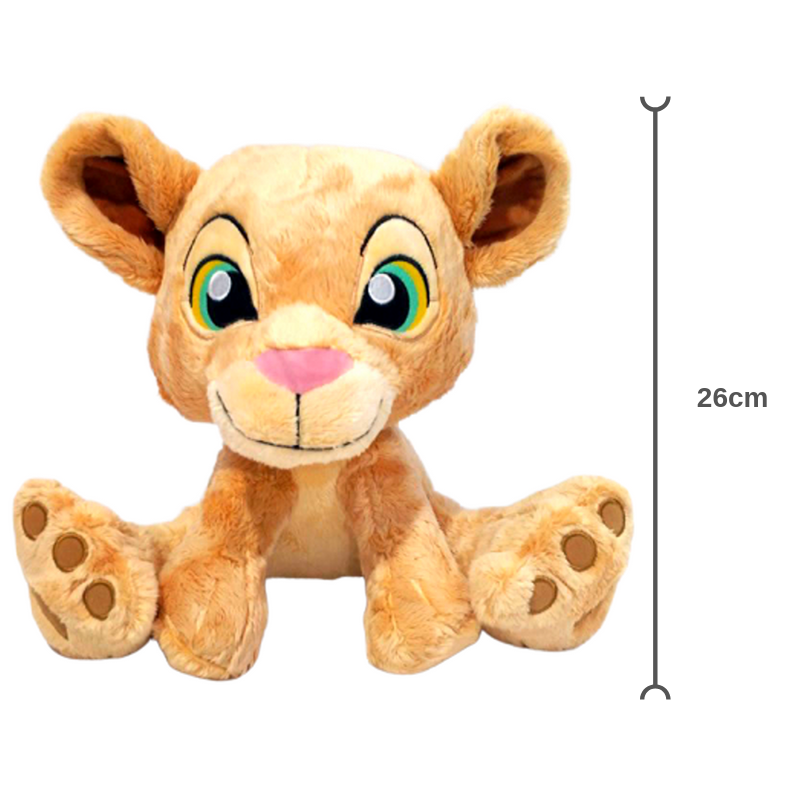 Peluche doudou marron pour bébé roi lion.