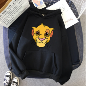 Sweat simba noir le roi lion adulte.