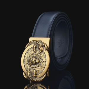 Ceinture lion noire.