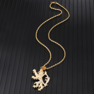 Pendentif lion or.