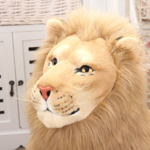 Tête de lion doudou.
