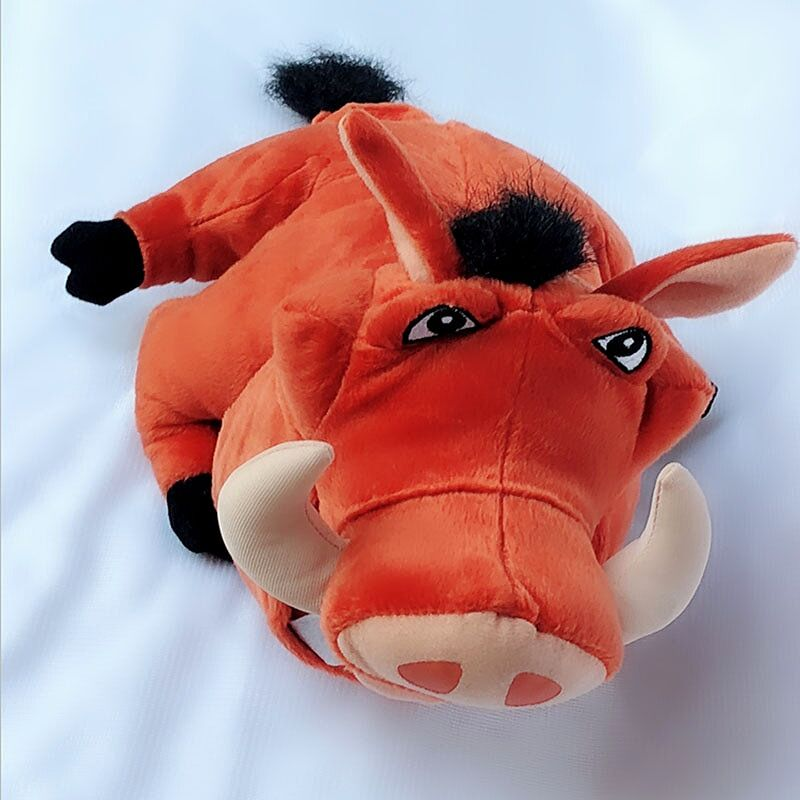 Peluche Pumbaa Phacochère Roi Lion couchée