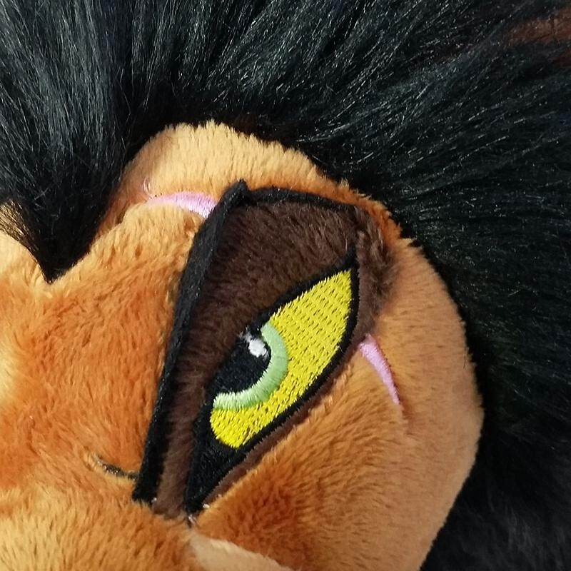 Oeil de scar en peluche.