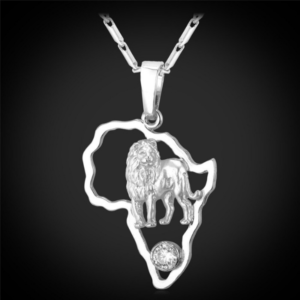 Pendentif lion afrique.