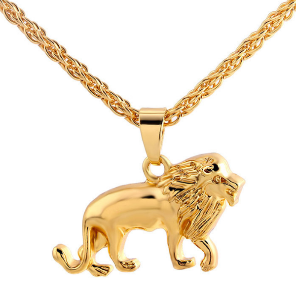 Pendentif Lion en Or.