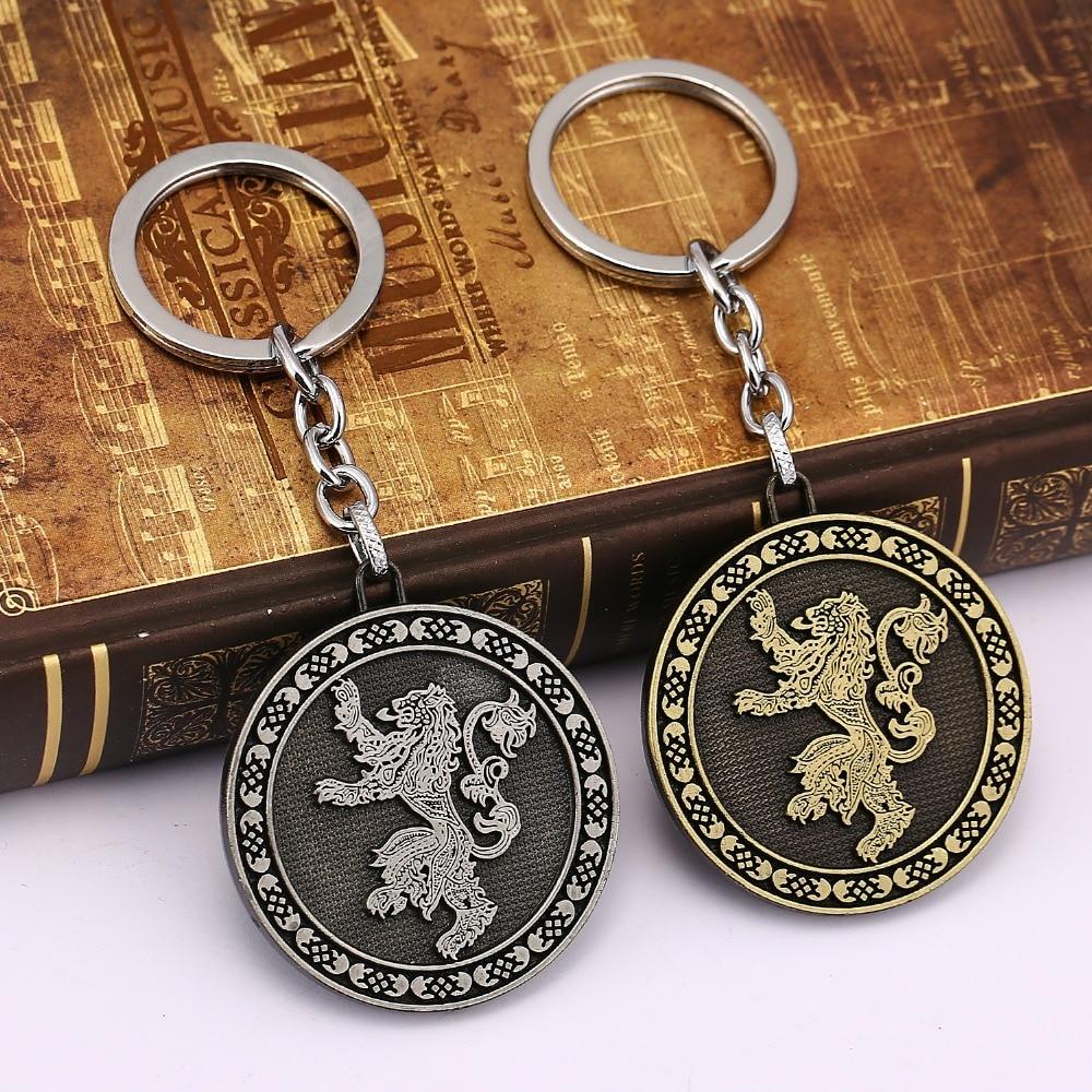 Porte Clés Lion de Juda Argent et Bronze