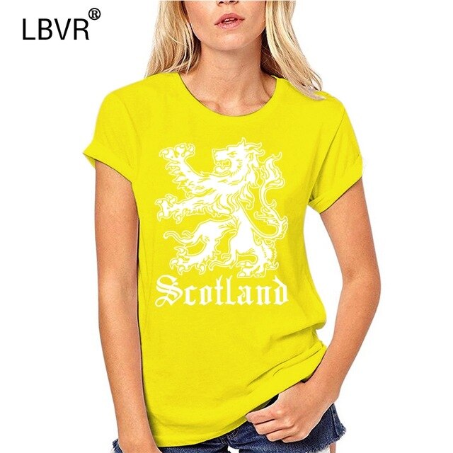 T-Shirt Lion Woman Jaune