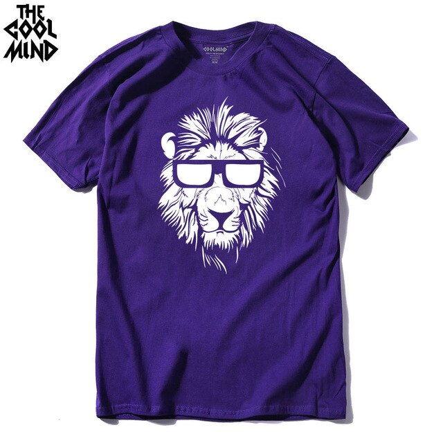 T-Shirt Lion Cool Violet
