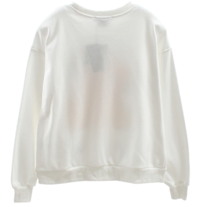 Pull coton blanc pour femme.