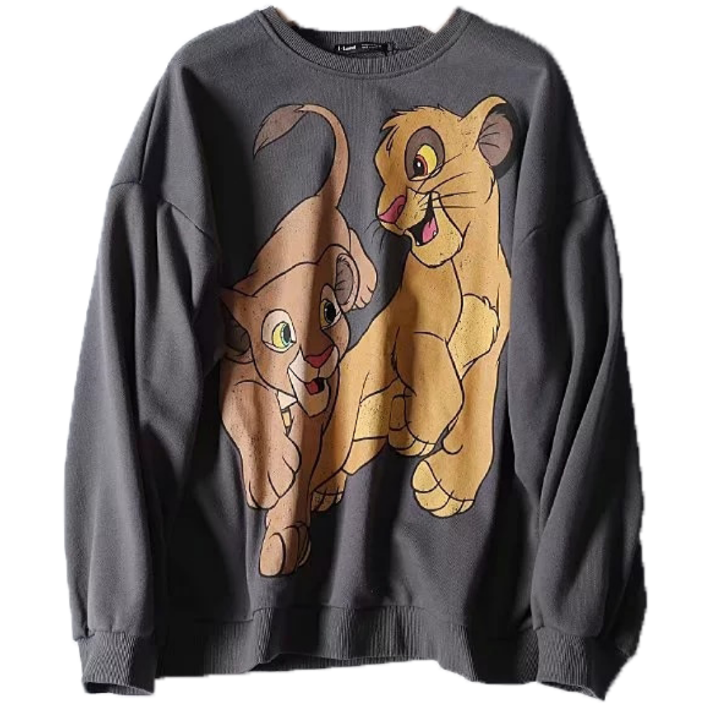 Pull femme le roi lion.