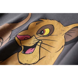 Tête de simba sur pull femme.