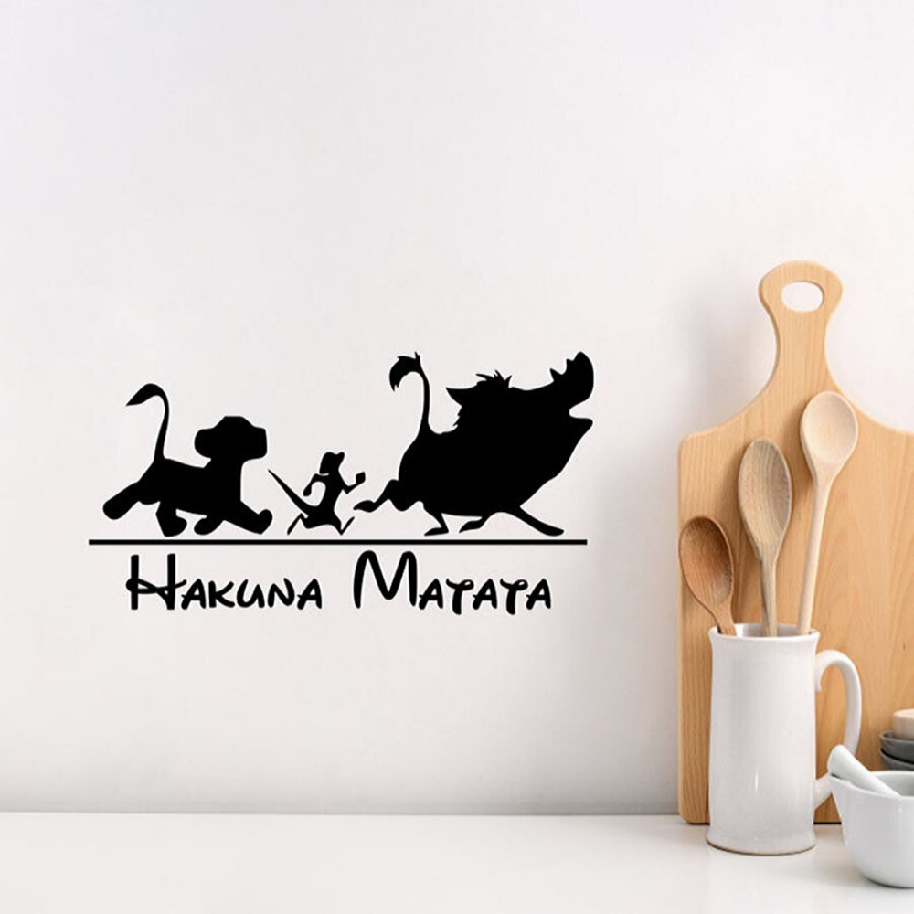 Autocollant décor hakuna matata.