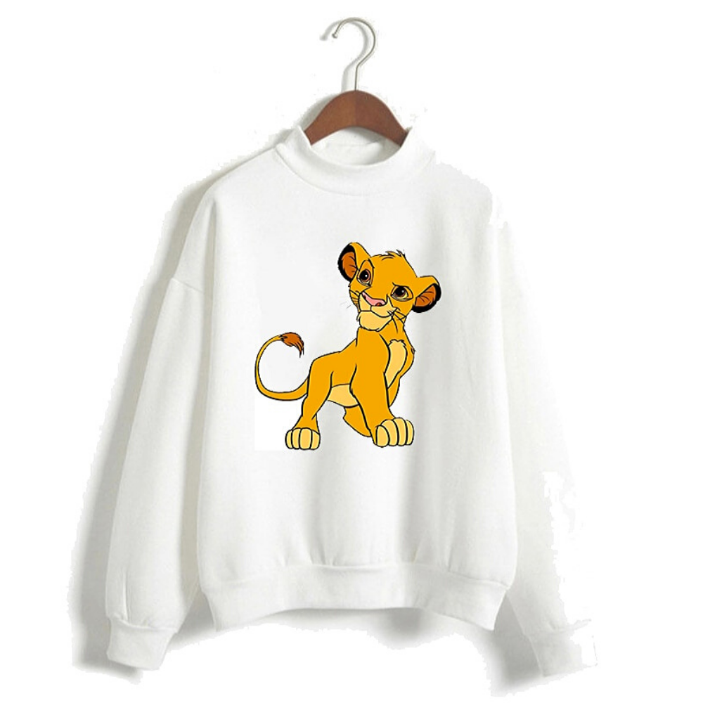Pull Roi Lion simba blanc.
