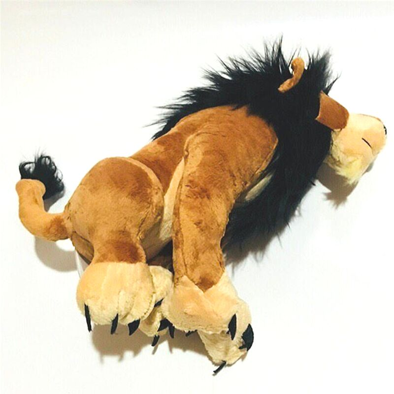 Peluche de Scar du roi lion dessin animé.