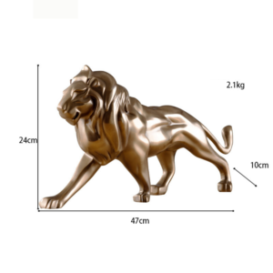 Statue lion or taille.