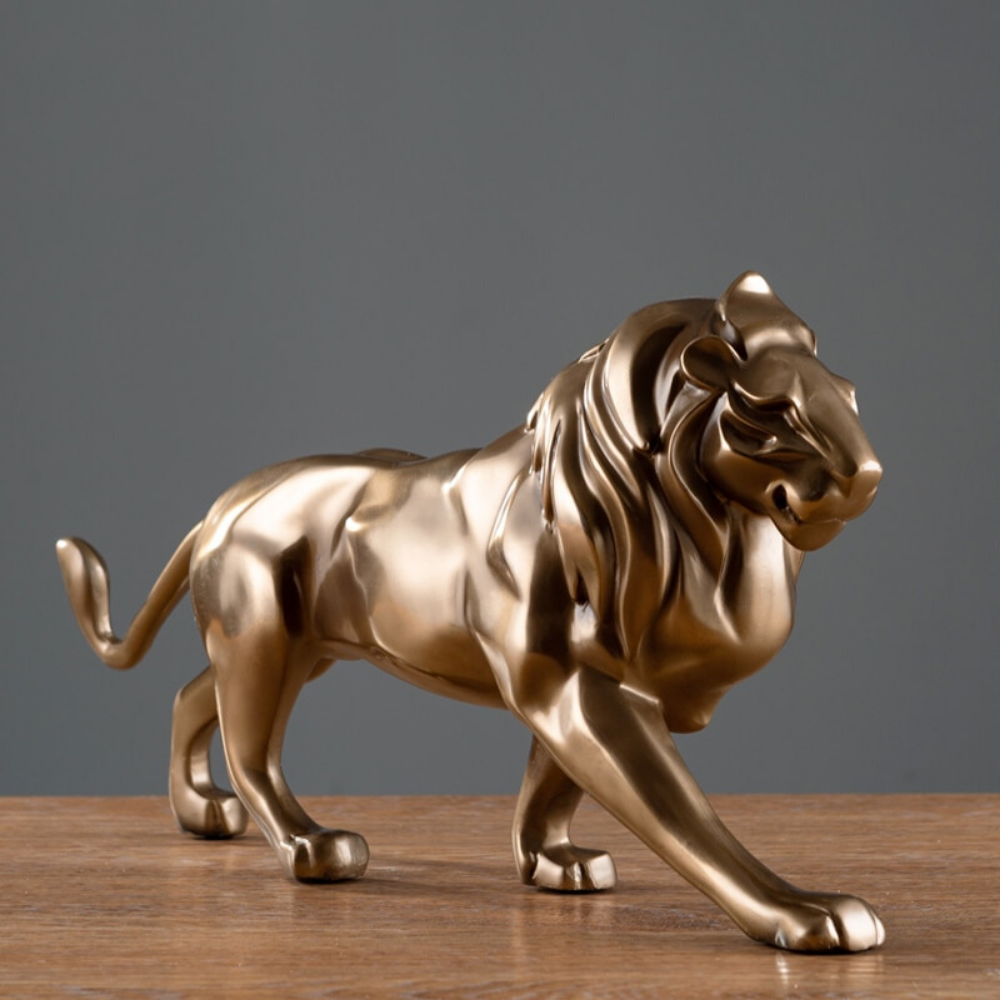 Lion en statue pour déco.
