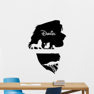 Sticker avec nom simba.