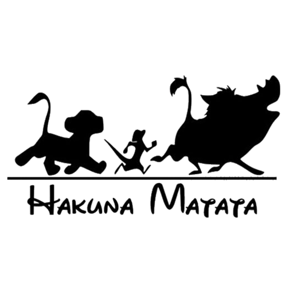 Sticker le roi lion hakuna matata.