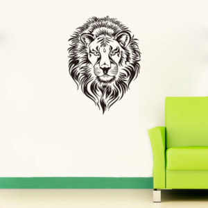 Autocollant déco lion.