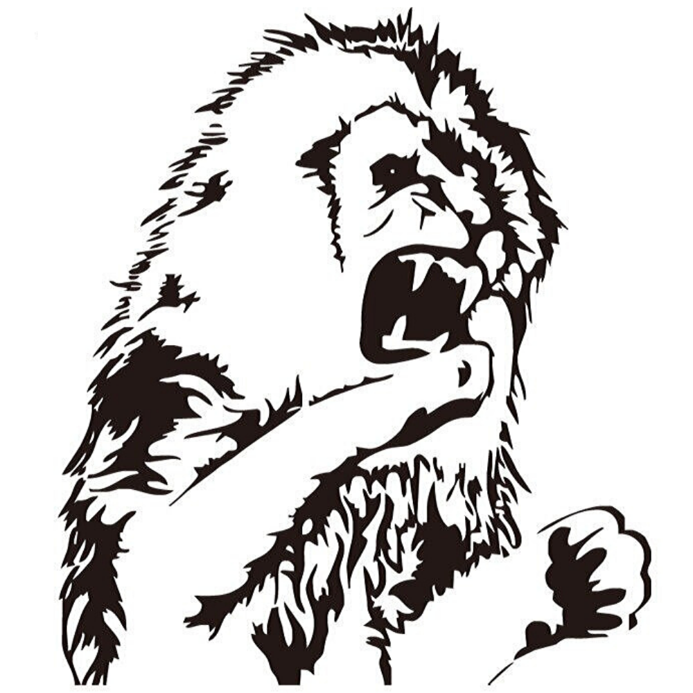 Sticker lion agressif.