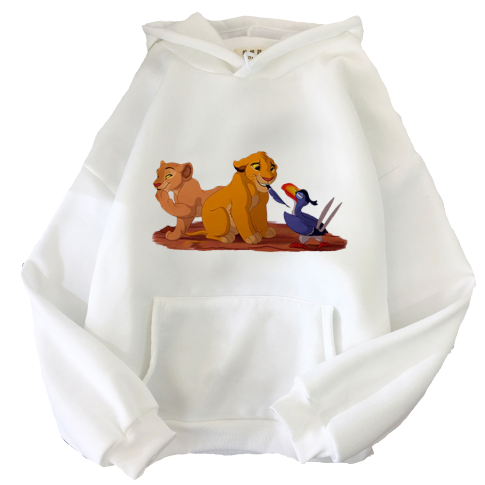 Sweat le roi lion blanc avec simba zazou et nala.