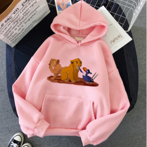 Sweat à capuche le roi lion pour femme.