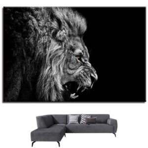 Tableau Déco Lion Rugissant