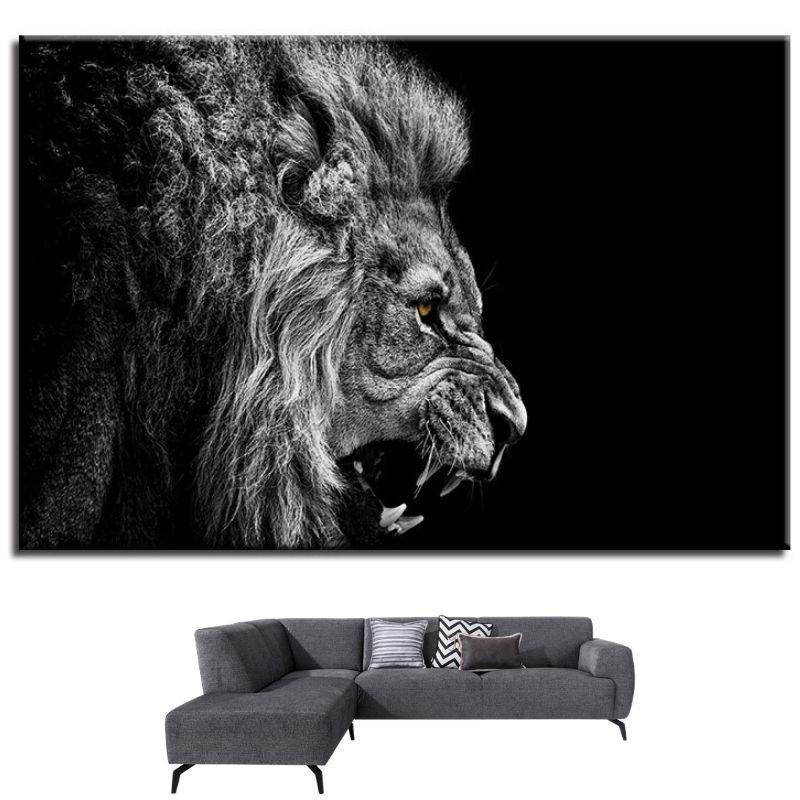 Tableau Déco Lion Rugissant