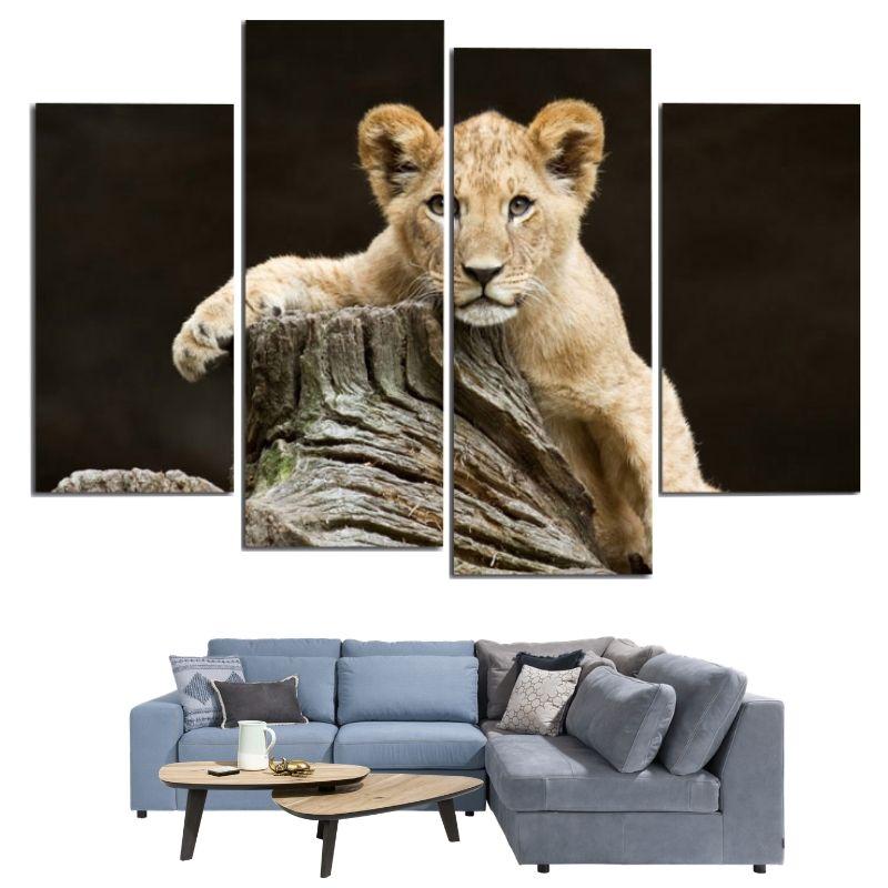 Tableau Jeune Lion