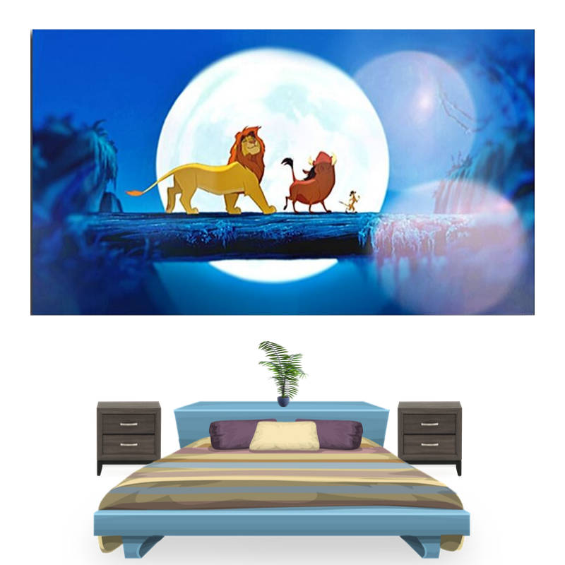 Tableau Le Roi Lion Lune | Lion Royaume