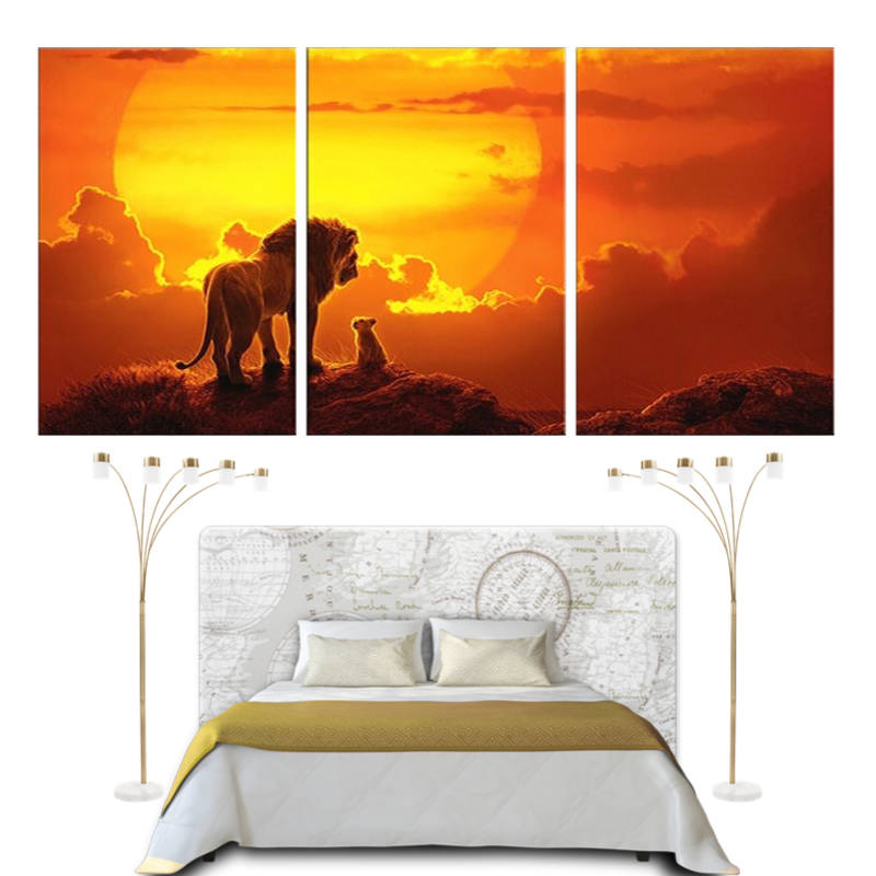 Tableau Le Roi Lion Soleil | Lion Royaume