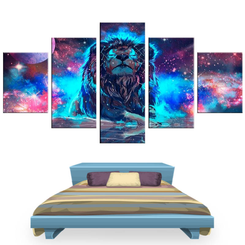Tableau Lion 3D | Lion Royaume