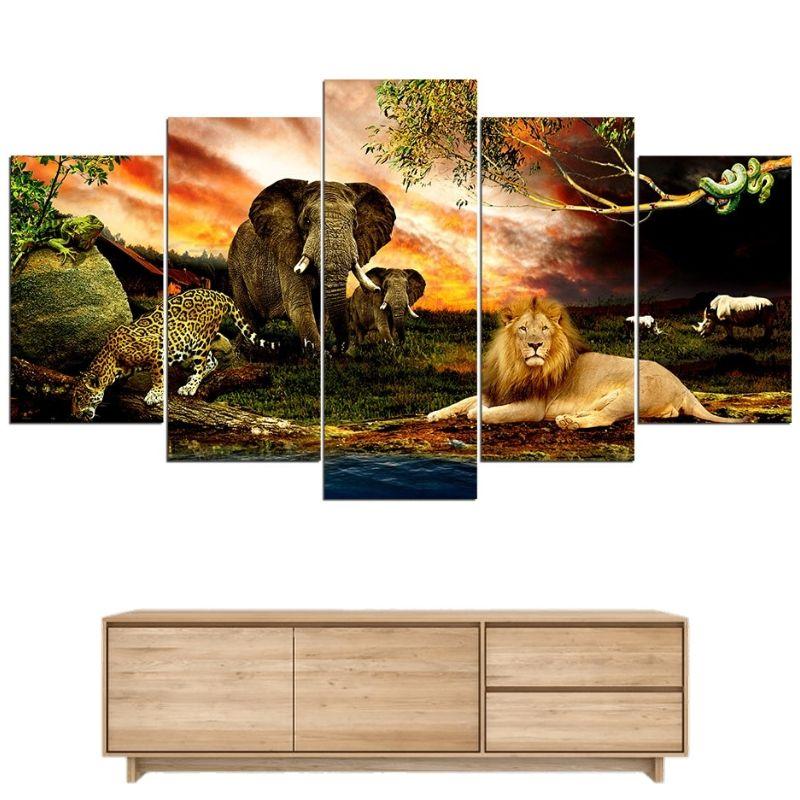 Tableau Lion Animaux