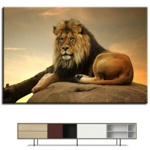 Tableau Lion Attrait
