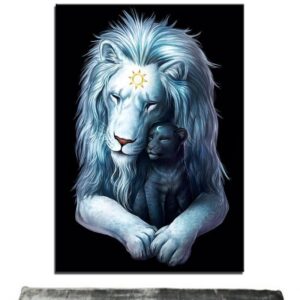 Tableau Lion Certitude