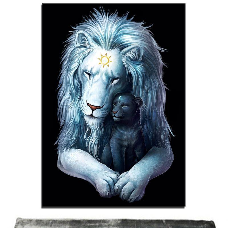 Tableau Lion Certitude