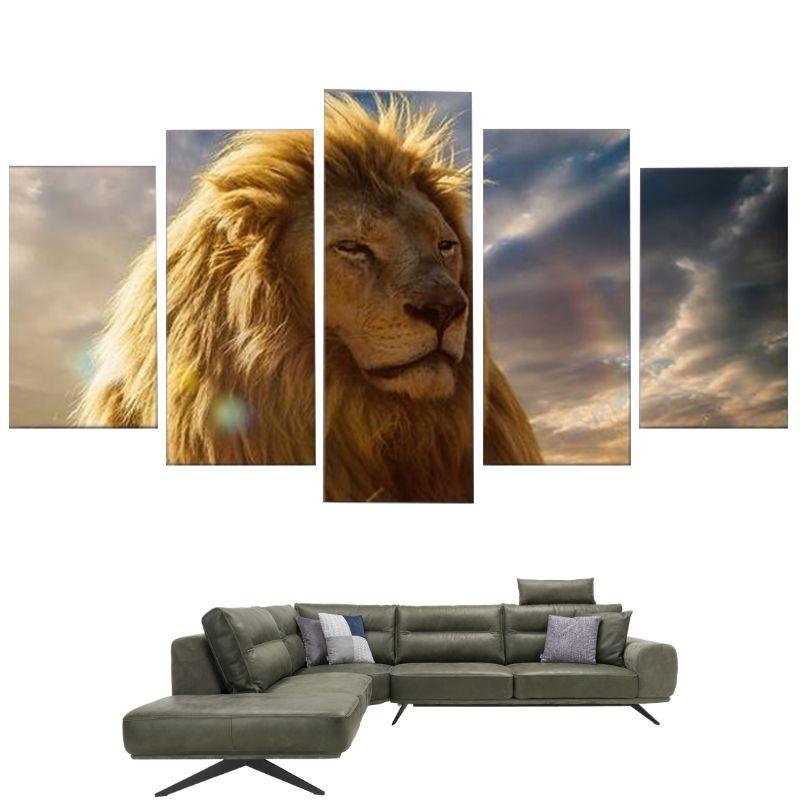 Tableau Lion Comble