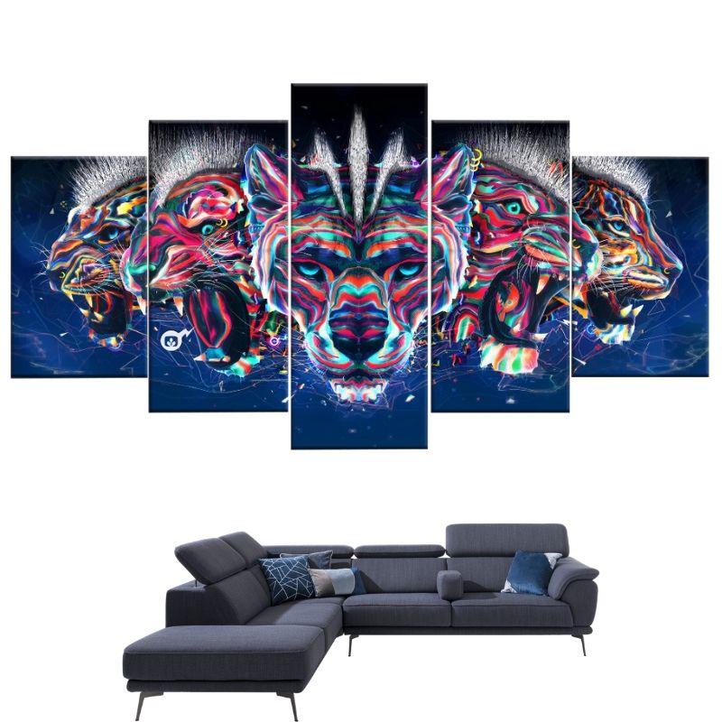 Tableau Lion Éclat