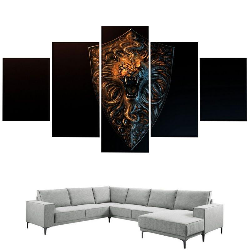 Tableau Lion Emblème