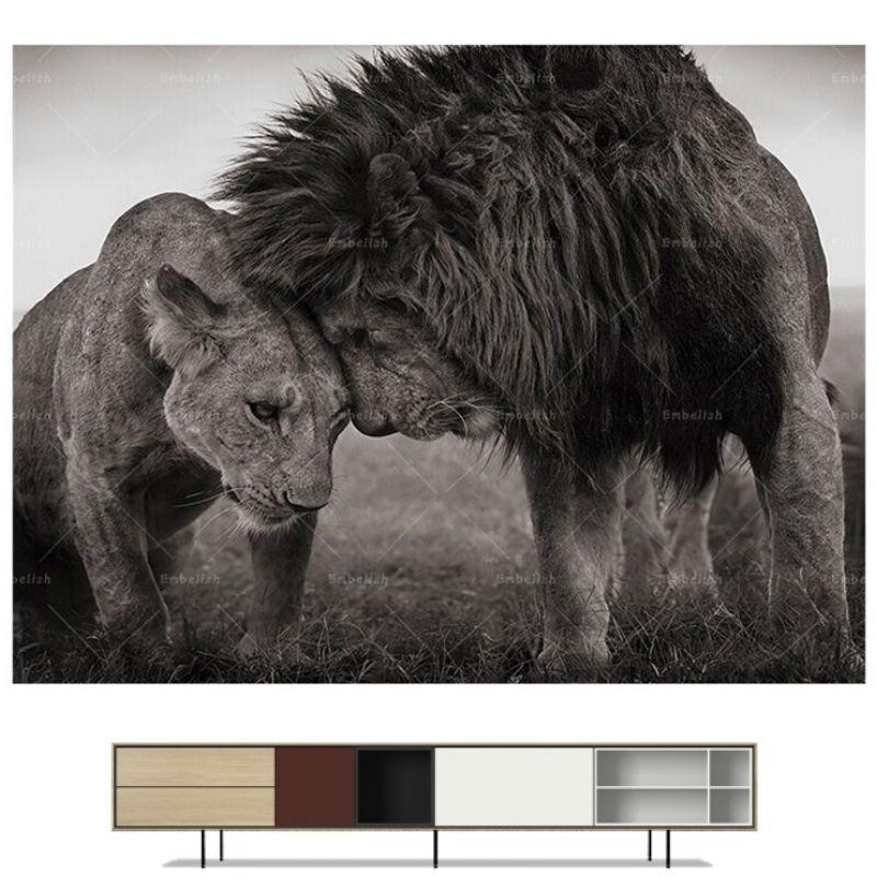 Tableau Lion et Lionne Finesse