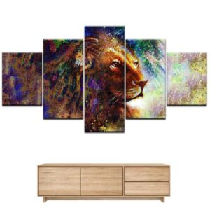 Tableau Lion Fougue