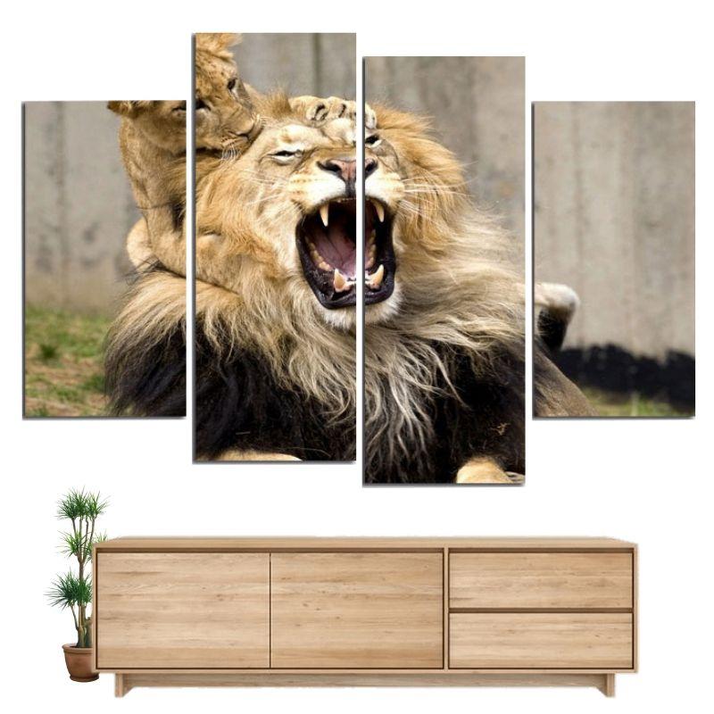 Tableau Lion Grand Format