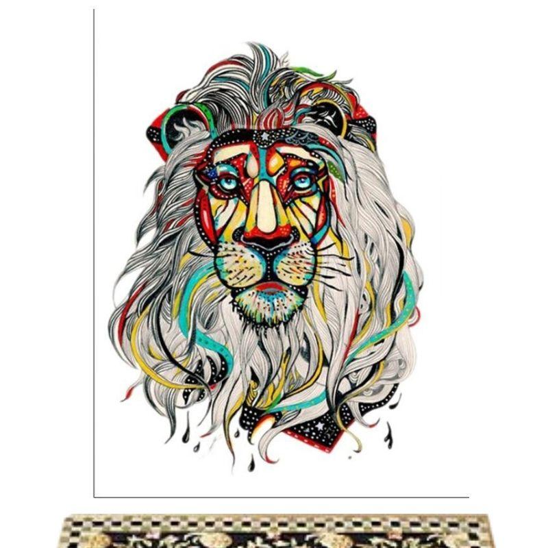 Tableau Lion Hippie
