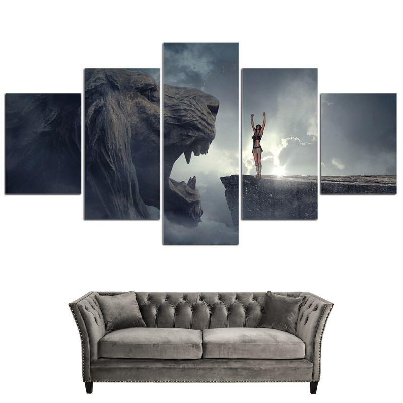 Tableau Lion Indécence