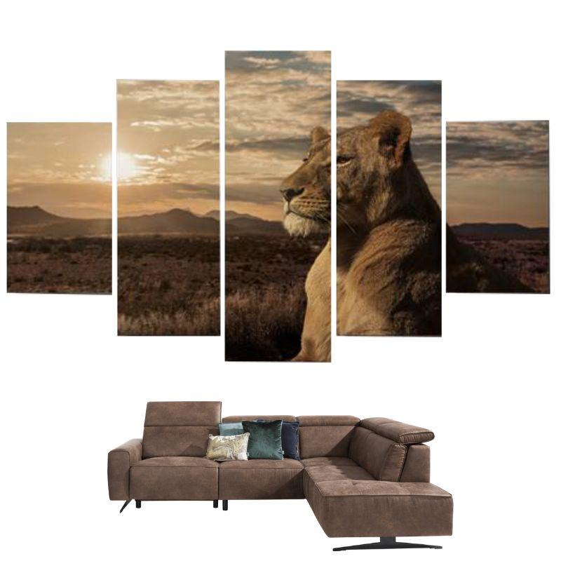 Tableau Lion Intrépide
