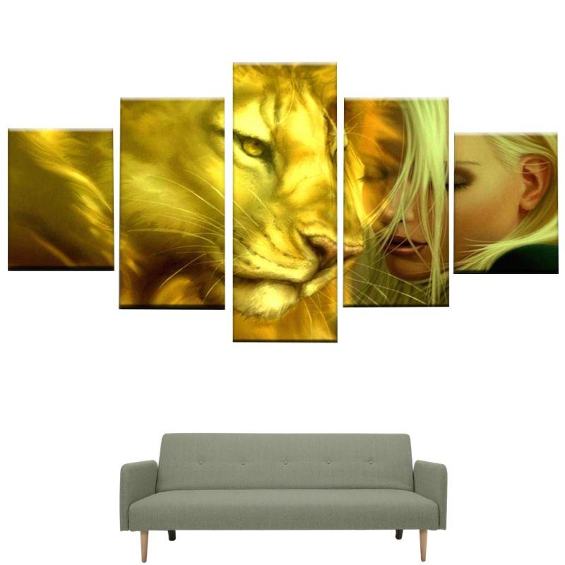 Tableau Lion Manga