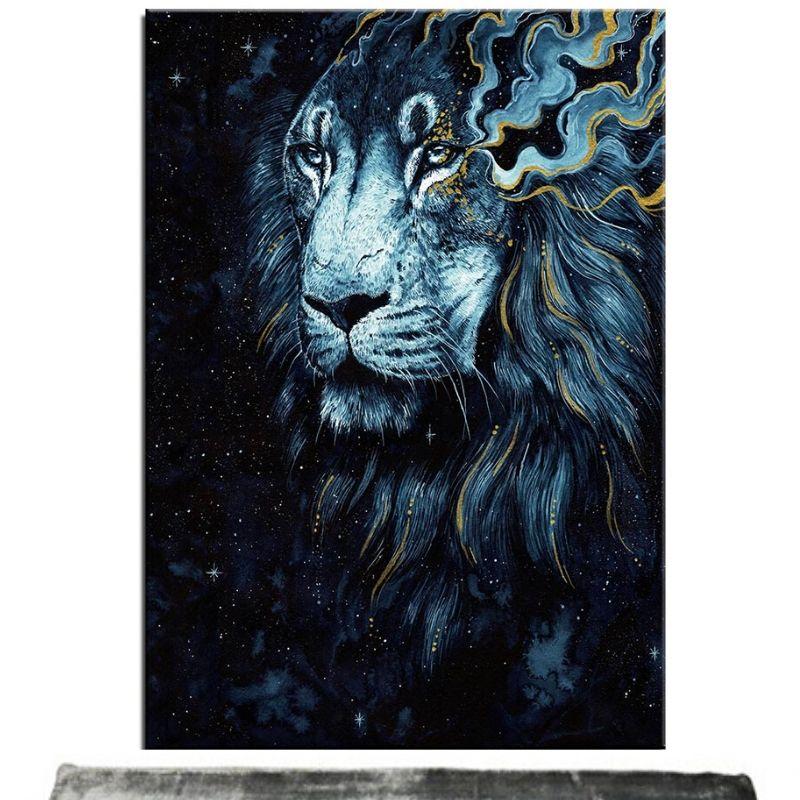 Tableau Lion Noir