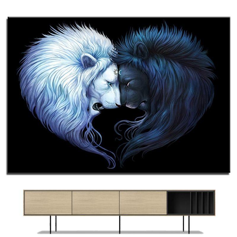 Tableau Lion Optimisme